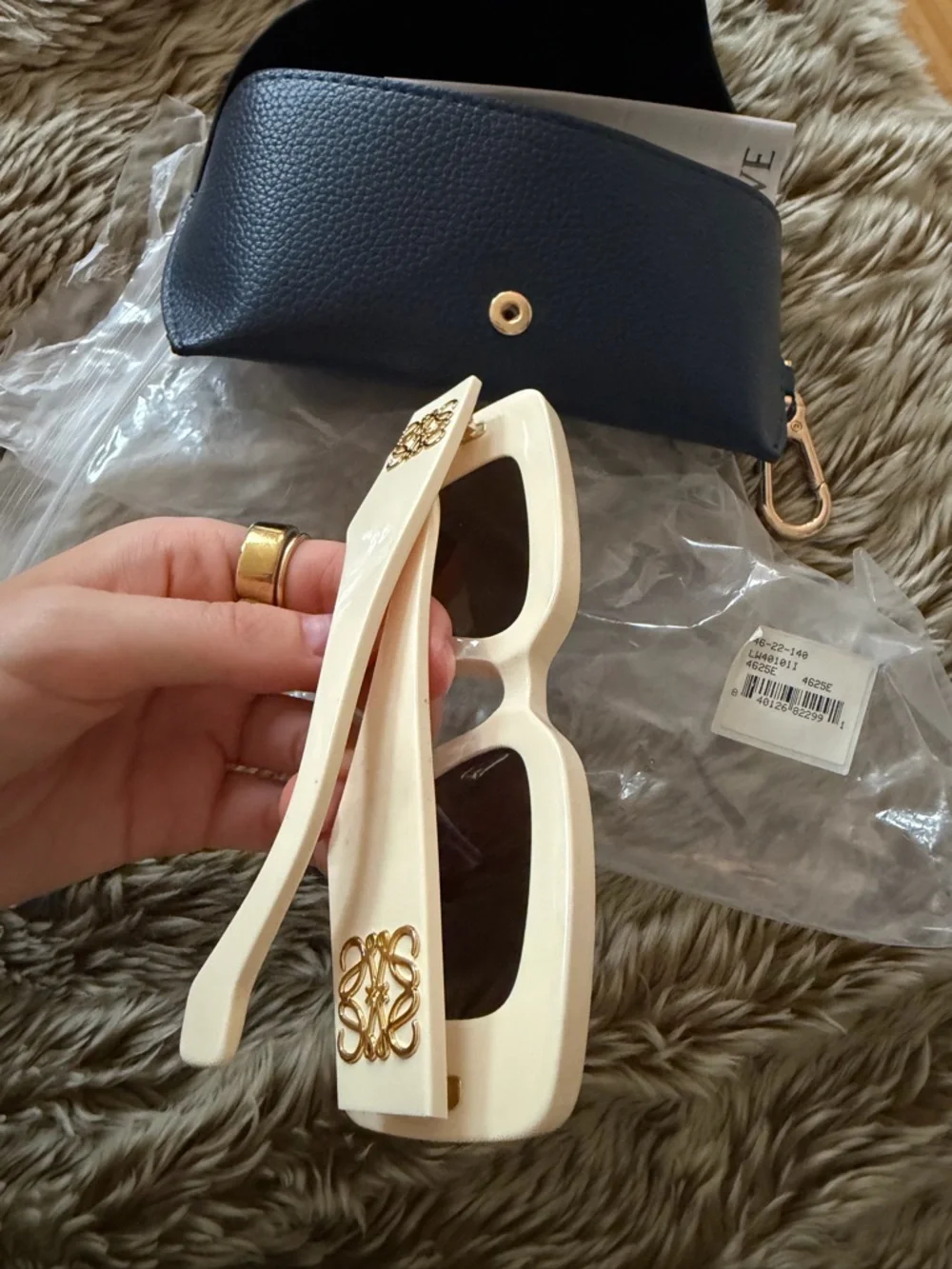 LOEWE Anagram Rectangular Sunglasses